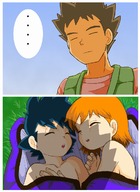  after_sex bag black_hair closed_eyes highres imminent_rape kasumi_(pokemon) open_mouth orange_hair pokemon pokemon_(anime) satoshi_(pokemon) short_hair sleeping sleeping_bag takeshi_(pokemon) tof topless under_covers // 900x1238 // 784KB