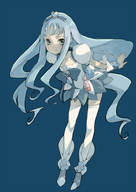 blue_hair branch_(blackrabbits) cure_marine heart heartcatch_precure! kurumi_erika precure thigh-highs zettai_ryouiki // 706x1000 // 100.7KB