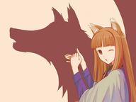 holo one_eye_closed shadow silhouette spice_and_wolf wolf_ears // 500x375 // 43.7KB