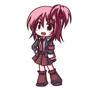 chibi fictional_sister hair_ornament hinamori_amu leg_warmers necktie pink_hair school_uniform shugo_chara! skirt // 800x800 // 97.6KB