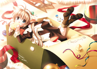 animal_ears antenna_hair boots box cake cardboard_box cat_ears christmas eating food food_on_face fork girl_in_a_box girl_in_food glass in_container maid minigirl original pastry ribbon shouna_mitsuishi solo strawberry // 1024x728 // 445.6KB