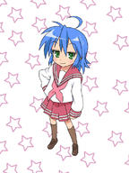 izumi_konata lucky_star school_uniform seifuku star tagme // 600x800 // 104.3KB