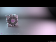 portal wallpaper weighted_companion_cube // 1600x1200 // 96.4KB