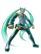 1boy aqua_hair bare_shoulders boots clenched_hands crossdressing detached_sleeves genderswap hatsune_miku headphones long_hair manly miniskirt muscle necktie skirt solo thigh_boots thighhighs thomas_(iron_tom) very_long_hair vocaloid zettai_ryouiki // 500x668 // 35KB