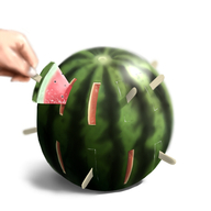 ao_usagi food fruit hands lowres original pop-up_pirate popsicle suika_bar watermelon // 450x450 // 97KB