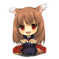 apple chibi food fruit holo lowres spice_and_wolf toda_ayu // 400x400 // 113.8KB