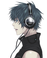 headphones kaito vocaloid // 640x800 // 273.7KB