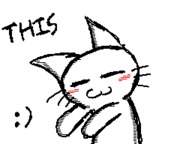 :3 :d ^_^ animal_ears badge blush_stickers cat easytoon emoticon english gif happy lowres monochrome open_mouth smile whiskers // 256x192 // 36.2KB