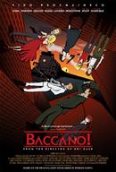 androgynous baccano! benhuber black_hair blonde_hair brown_hair chane_laforet claire_stanfield crossover dress elbow_gloves english ennis eyepatch firo_prochainezo formal glasses gloves gun hat highres homunculus inception isaac_dian jacuzzi_splot ladd_russo long_hair miria_harvent movie_poster nice_holystone parody poster red_hair scar short_hair smile suit sunset tattoo train vest weapon white_suit // 850x1258 // 276KB